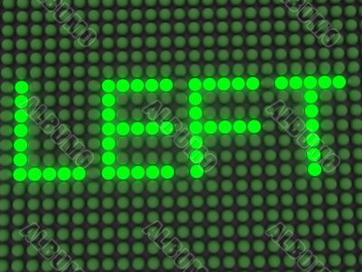 word on the electronic display word on the electronic display