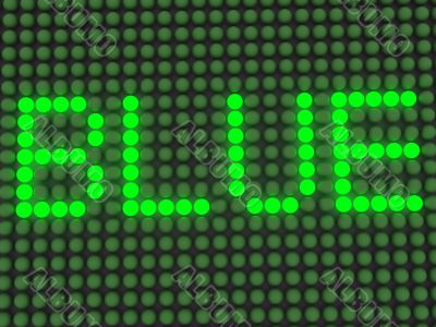 word on the electronic display word on the electronic display