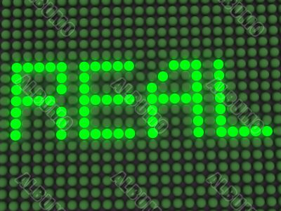word on the electronic display word on the electronic display