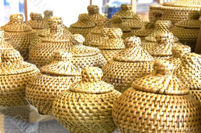 Traditional Straw Containers