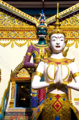 Thai Buddhist Temple Statues