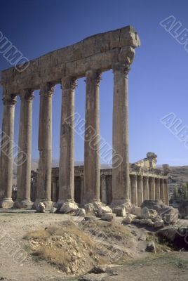 Columns, ruins of Temple of Jupiter