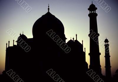 Taj Mahal at sunrise