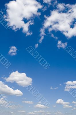 Blue and white