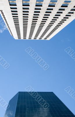 Reflective skyscraper