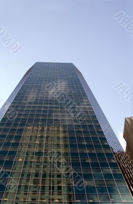 Reflective skyscraper