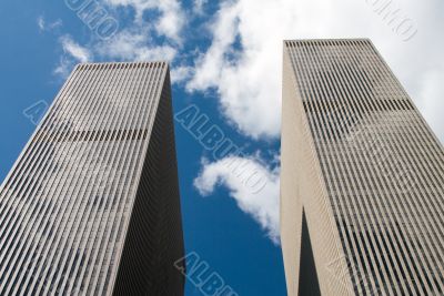 Modern skyscrapers