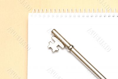 Key and notebook