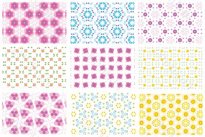 nine repeated patterns