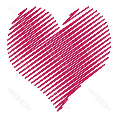 Abstract heart valentine