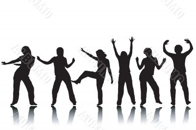 Dancing silhouettes