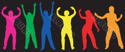 Dancing silhouettes