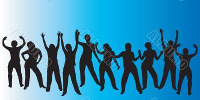 Dancing silhouettes
