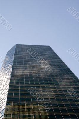 Reflective skyscraper