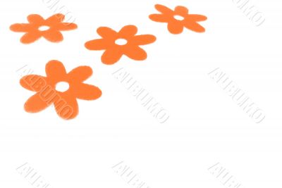 Flower decoation orange