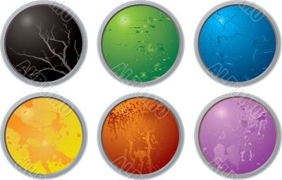 rainbow button variation