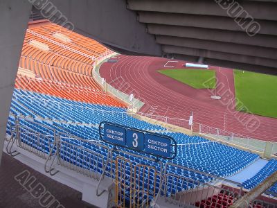 Numbers on the stadium