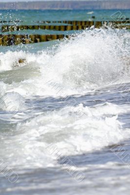 Surf on the coast