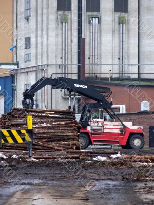 Truck Loading Timber