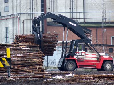 Truck Loading Timber