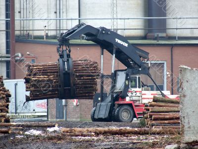 Truck Loading Timber