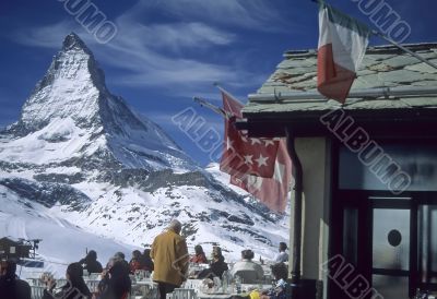 Lunch with a view of the Matterhorn Lunch with a view of the Matterhorn