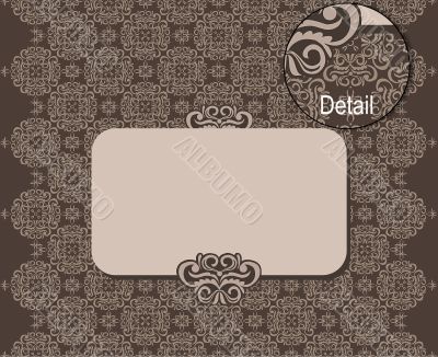 vector pattern with banner for your text