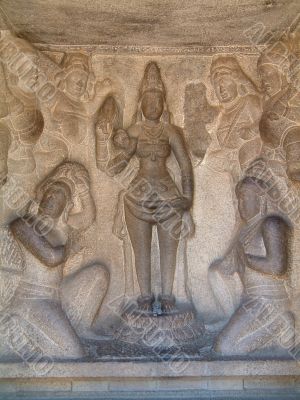 Mahabalipuram Temple Bass-Relief