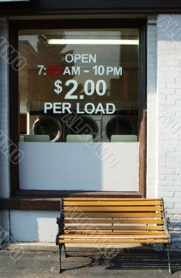 Bench in Front of the Laundry