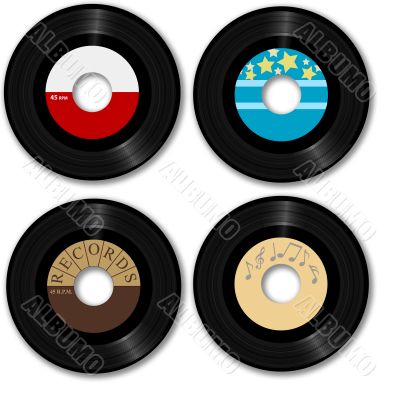 Retro 45 RPM Record