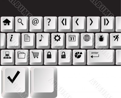 Computer Keyboard Key Icons Computer Keyboard Key Icons