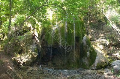 Waterfall `Silver streams`