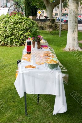 Refreshment table
