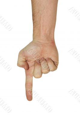 Hand Pointing - With clipping path Hand Pointing - With clipping path