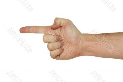 Hand Pointing - With clipping path Hand Pointing - With clipping path