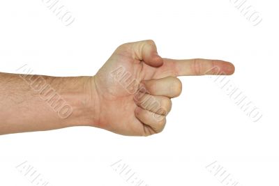 Hand Pointing - With clipping path Hand Pointing - With clipping path