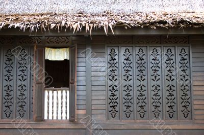 Facade of a Traditional Malay House