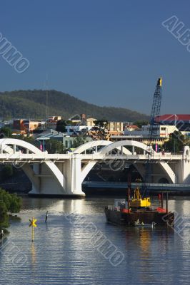 Barge on the River