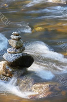 little watercourses with rocks