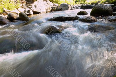 small rapids in a small river