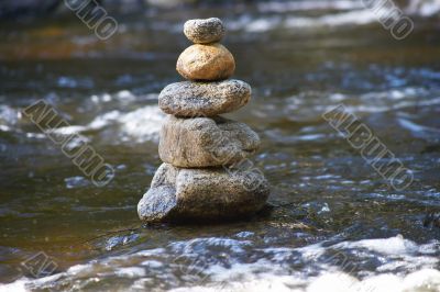 little stream with many stones and rocks little stream with many stones and rocks