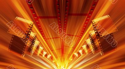 Film strip abstract