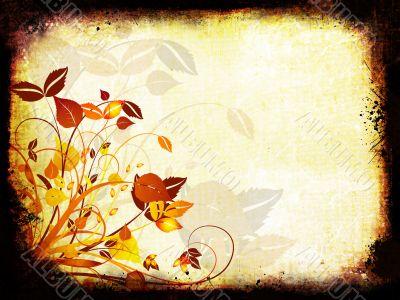 Floral grunge