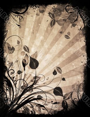 Floral grunge
