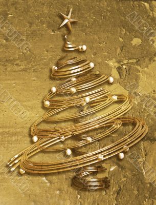 Grunge Christmas tree