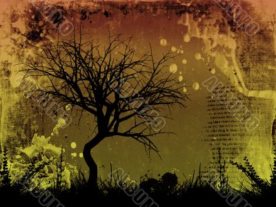 Grunge tree