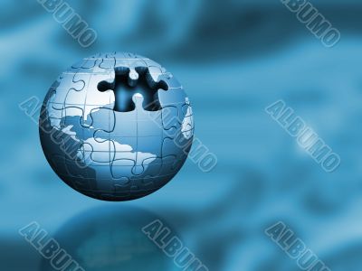 Puzzle globe