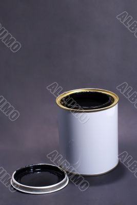 Blank White Paint Tin With Lid