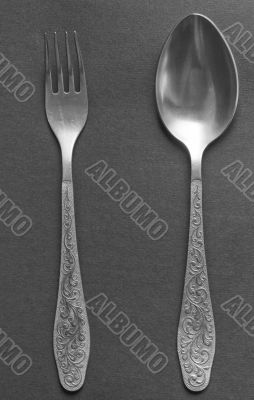 dinner fork and spoon