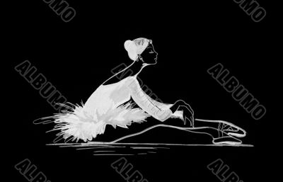 Ballet dancer silhouette